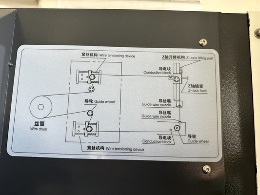 Máquina CNC de corte de fios de trabalho com centrifugador D320c com servomotor e descarga elétrica