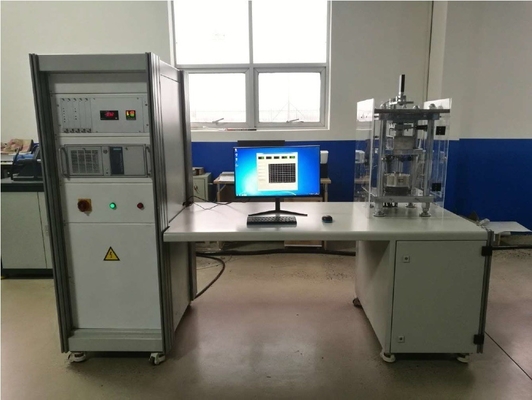 Teste de compressibilidade e expansão térmica das pastilhas de travão SJ221 com ecrã